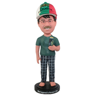 Custom the green man bobble heads