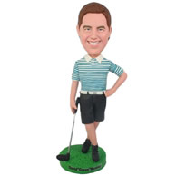 Custom the golf man bobble heads