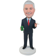 Custom the suit man bobble heads