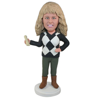 Custom  the blond woman bobbleheads doll