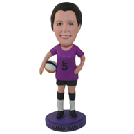 Custom the purple woman bobble heads