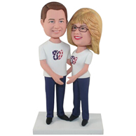 The pair of husband and wife custom bobbleheads