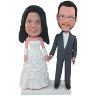 The pair of husband and wife custom bobbleheads