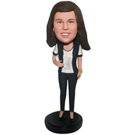 The T-shirt woman custom bobbleheads