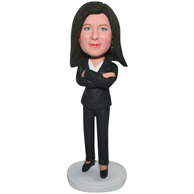 The suit woman custom bobbleheads