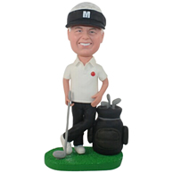 Custom the golf man bobbleheads