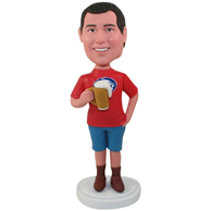 Custom the red man bobbleheads