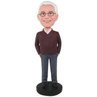 Custom  the sweater man bobbleheads