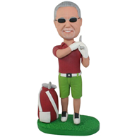 Custom the golf man bobbleheads