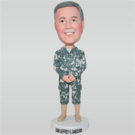 Man in camouflage clothing custom bobbleheads