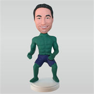 The hulk in blue shorts custom bobbleheads