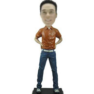 Blue Jeans Bobble head doll 12 Inch