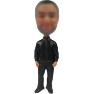 All black bobbleheads