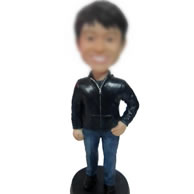 Blue jeans bobbleheads