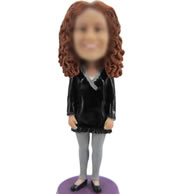 Bobble head doll of black shirt