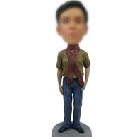 Bobble head doll of Casual man