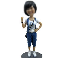 Bobble head doll of Casual woman