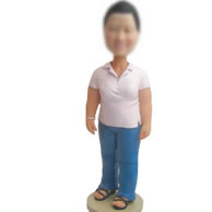 Bobble head dolls of Casual girl