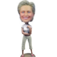 Bobble head dolls of Casual woman