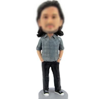 Bobblehead doll of Plaid shirt