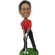 Bobbleheads of golf man