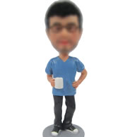 Busy man bobble head doll