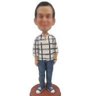 Casual bobblehead doll