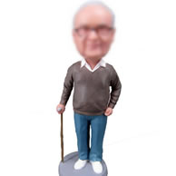 Crutch  bobble head doll