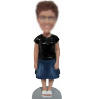 Custom bobbleheads of black dress