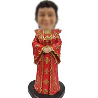 Custom bobbleheads of Chinese brides