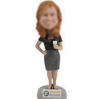 Custom bobbleheads of Host