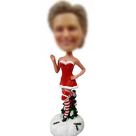 Custom bobbleheads of Christmas