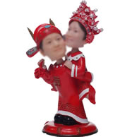 Custom Chinese-style wedding bobbleheads