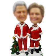 Custom Christmas Wedding bobbleheads