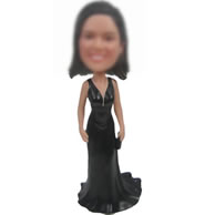 Custom evening party clothing bobbleheads