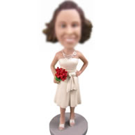 Custom evening party clothing bobbleheads