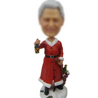 Custom Father Christmas bobbleheads