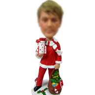 Custom Father Christmas bobbleheads