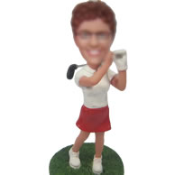 Custom golf bobble heads