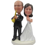 Custom music Wedding cake toppers