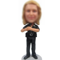 Custom police man bobbleheads