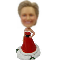 Custom Christmas bobble heads doll