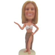 Custom swimwear bobble head doll