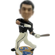 Customized baseball player bobblehead