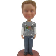 Customized casual man  bobblehead