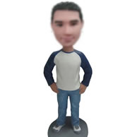 Customized casual man bobblehead