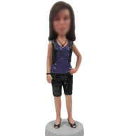 Cutom bobblehead dolls of Casual woman