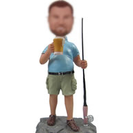 Fishing bobbleheads