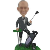 Golf bobble head doll