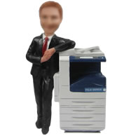 Male with Printer bobbleheads